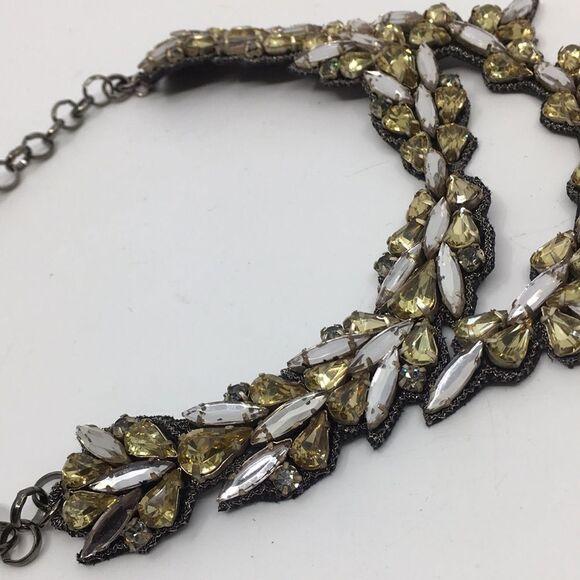 Deepa Gurnani Rhinestone Crystal Beaded Necklace New With Tags Empress of Aria - Picture 11 of 16